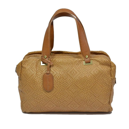 Borsa Donna Nero Giardini P240266D Vera Pelle Marrone Cuoio