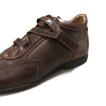 Sneakers Uomo NeroGiardini 07561 Marrone con Chiusura a Strappo - Numero 44