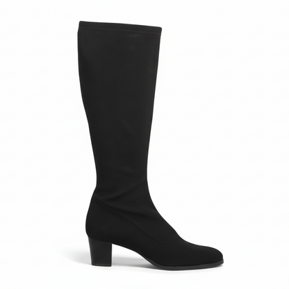Stivali a calzino elasticizzati, Cinzia Valle, 3913, Donna, Nero, Comfort, Tacco a blocco, Numero 37 EU