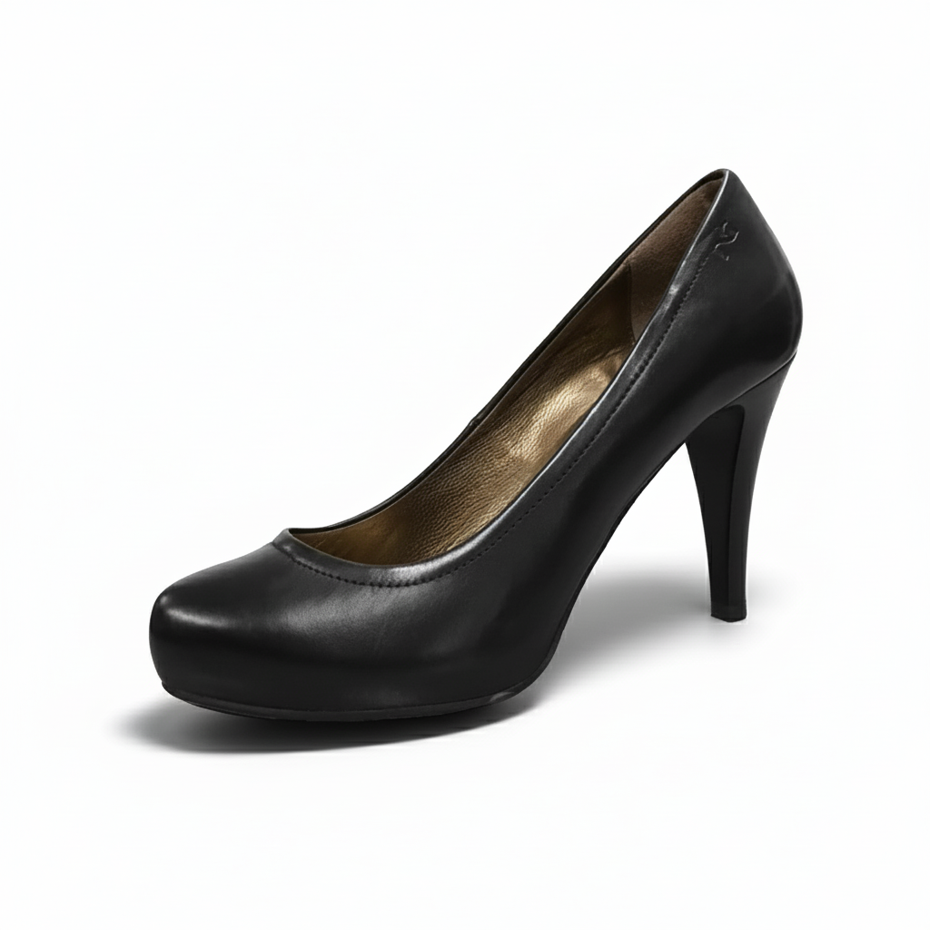 Dècolletè Donna NeroGiardini A106890DE Tacco Alto 9 cm con Plateau, Vera Pelle, Nero - Numero 38 (EU)