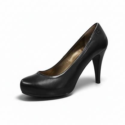 Dècolletè Donna NeroGiardini A106890DE Tacco Alto 9 cm con Plateau, Vera Pelle, Nero - Numero 38 (EU)