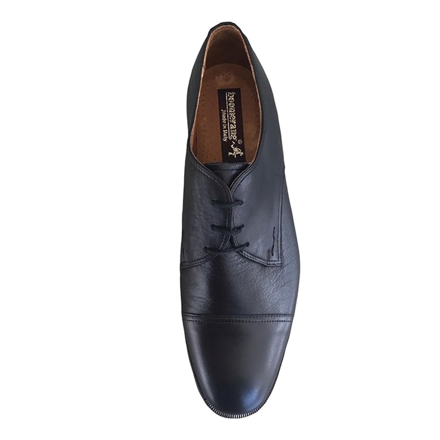 Scarpe Classiche Boomerang 539 Vera Pelle Cervo Colore Nero - 45 EU