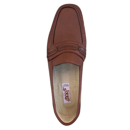 Mocassini Uomo Balducci 6928 Vera Pelle Marrone Fondo Cuoio
