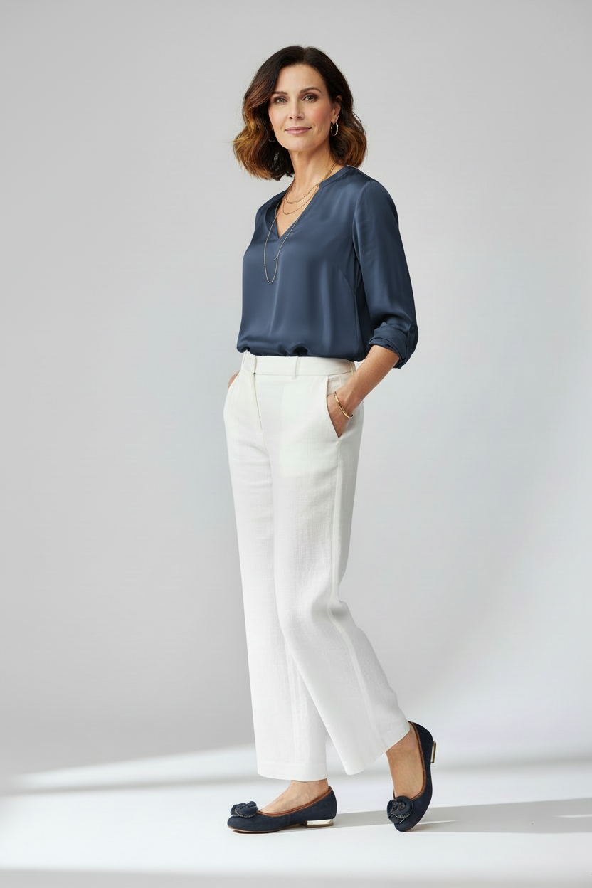 Ballerine NeroGiardini Tacco Basso Specchiato Vera Pelle Blu Cuoio con fiore