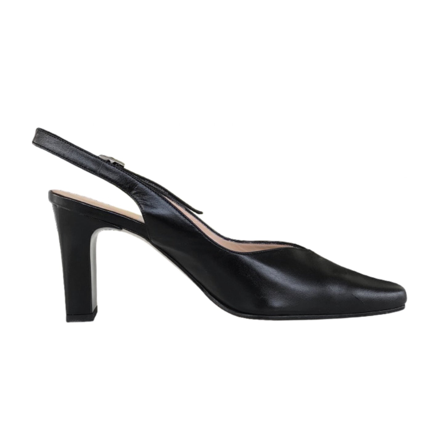 Décolleté Slingback Merianna 1057 in Vera Pelle e Vernice con cinturino regolabile