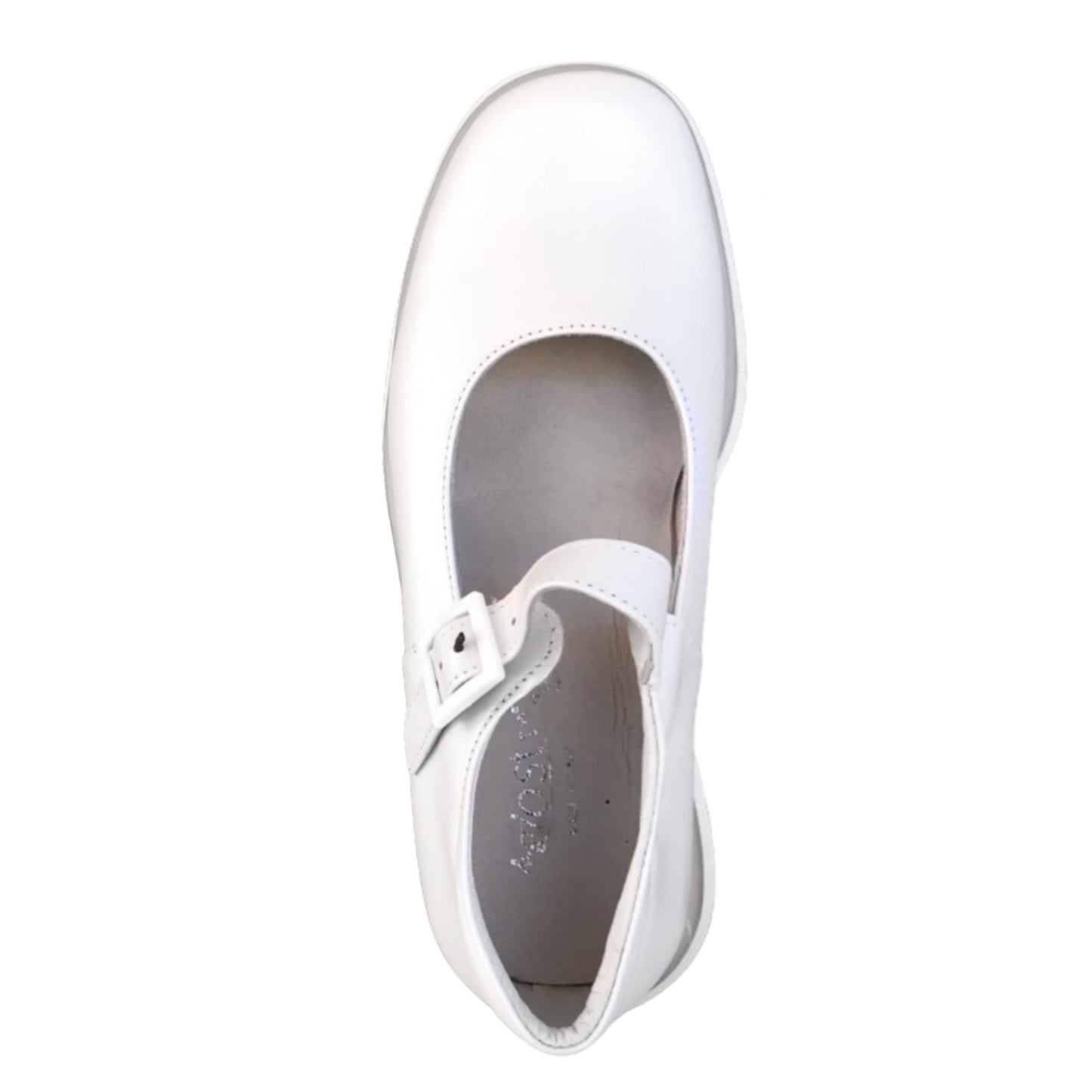 Scarpe con cinturino Giostra 740 Vera Pelle Bianco
