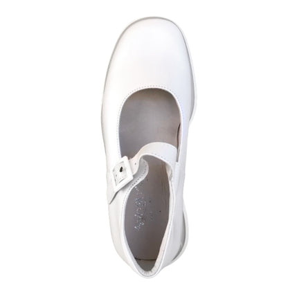 Scarpe con cinturino Giostra 740 Vera Pelle Bianco