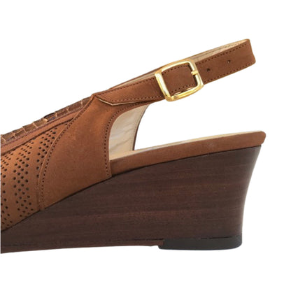 Sandali con zeppa Donna Confort 1551 Nabuk