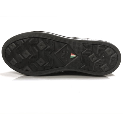 Sneakers stringate Uomo NeroGiardini A503660U Vera Pelle Scamosciata, con zip e lacci, Nero e asfalto, fondo effetto sporco - Numero 40