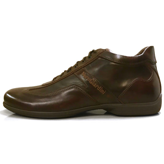 Sneakers Stringata Uomo NeroGiardini 07688 Vera Pelle - Numero 44