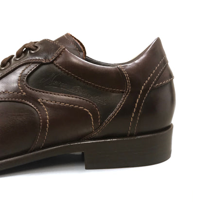 Sneakers Stringate Uomo NeroGiardini P100631U Vera Pelle, Marrone, Fondo Cuoio