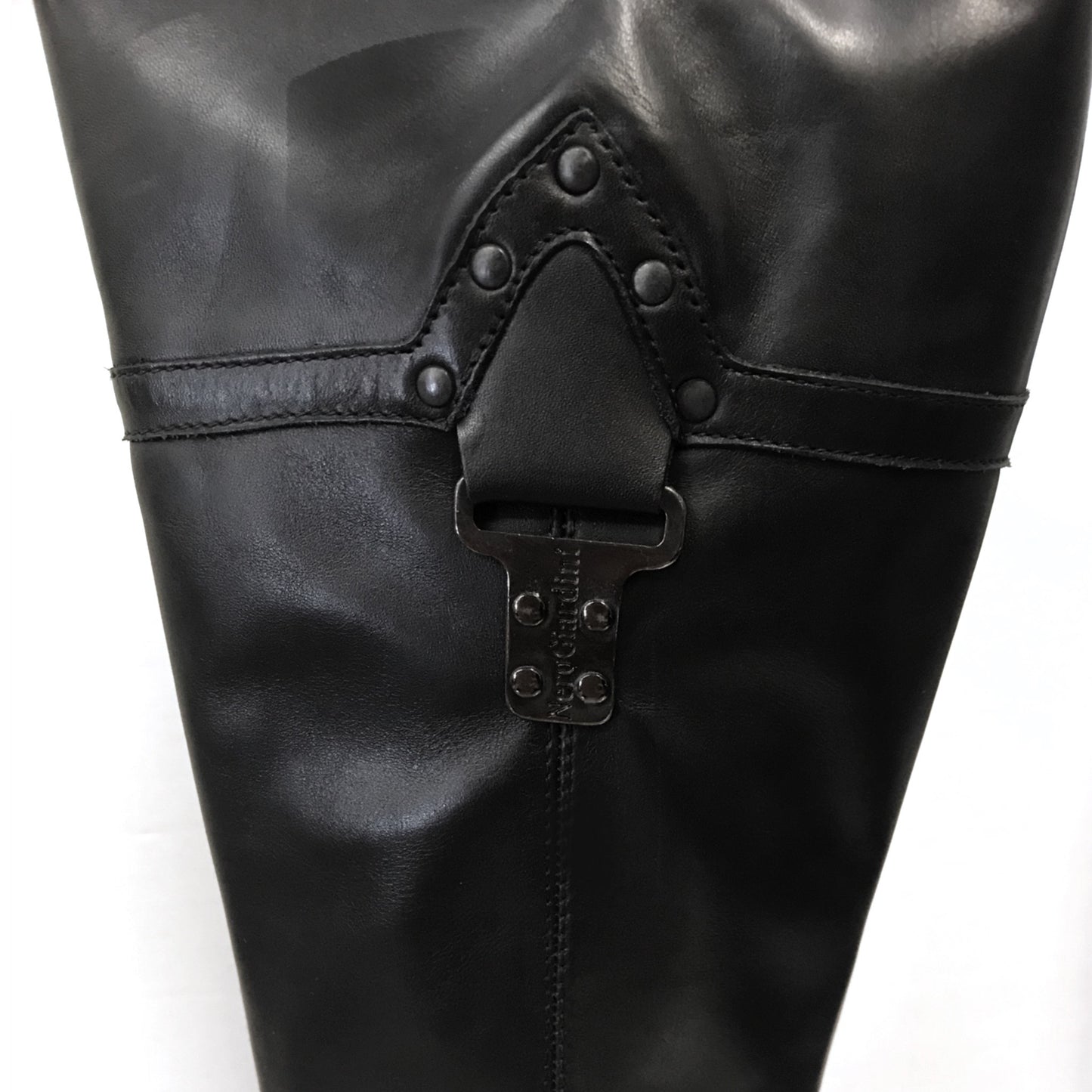 Stivali con tacco a spillo NeroGiardini 00630 Vera Pelle, Cerniera zip, Elastico - Colore Nero