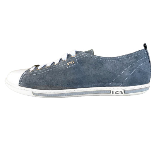 Sneakers basse Donna NeroGiardini P308430D Vera Pelle Blu Avio