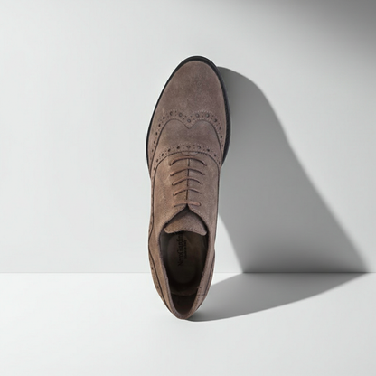 Scarpe Francesine Donna NeroGiardini A005420D - Tacco a blocco, Pelle Scamosciata, Verdegris Tortora