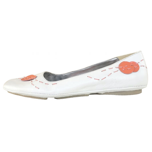 Nanà Ballerine 1642, Scarpe Donna e Ragazza, Nappa Bianco con Dettagli Rosa