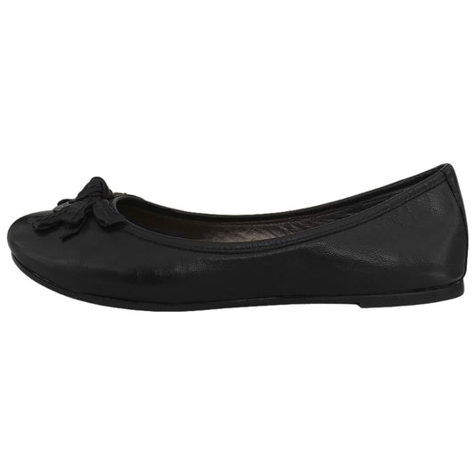 NeroGiardini Ballerine in Vera Pelle Nappa Nero con Fiocco