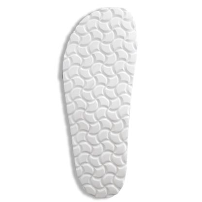 Ciabatte donna CinziaSoft con fascia vera pelle con fibbia Platino
