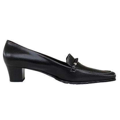Mocassini Donna Comfort 1087 Vera Pelle Nero