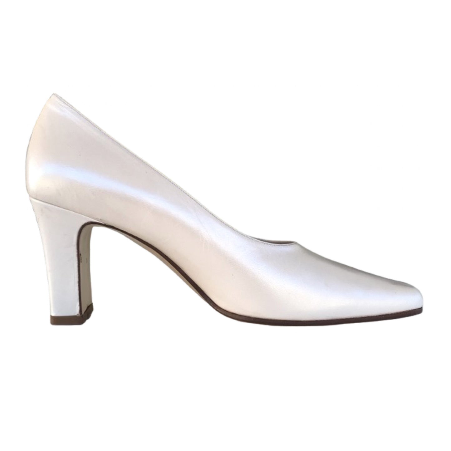Décolleté Merianna 720 Vera Pelle Bianco Panna Perlato