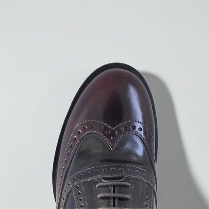 Scarpe Francesine Donna NeroGiardini A616491D Tacco a blocco e plateau, Vera Pelle Abrasivato, Bordeaux, Antracite, Blu - Numero 37 (EU)