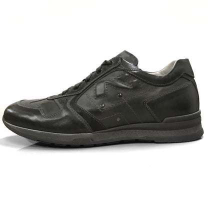 Sneakers Uomo NeroGiardini A302210U Vera Pelle, Grigio scuro - Numero 43