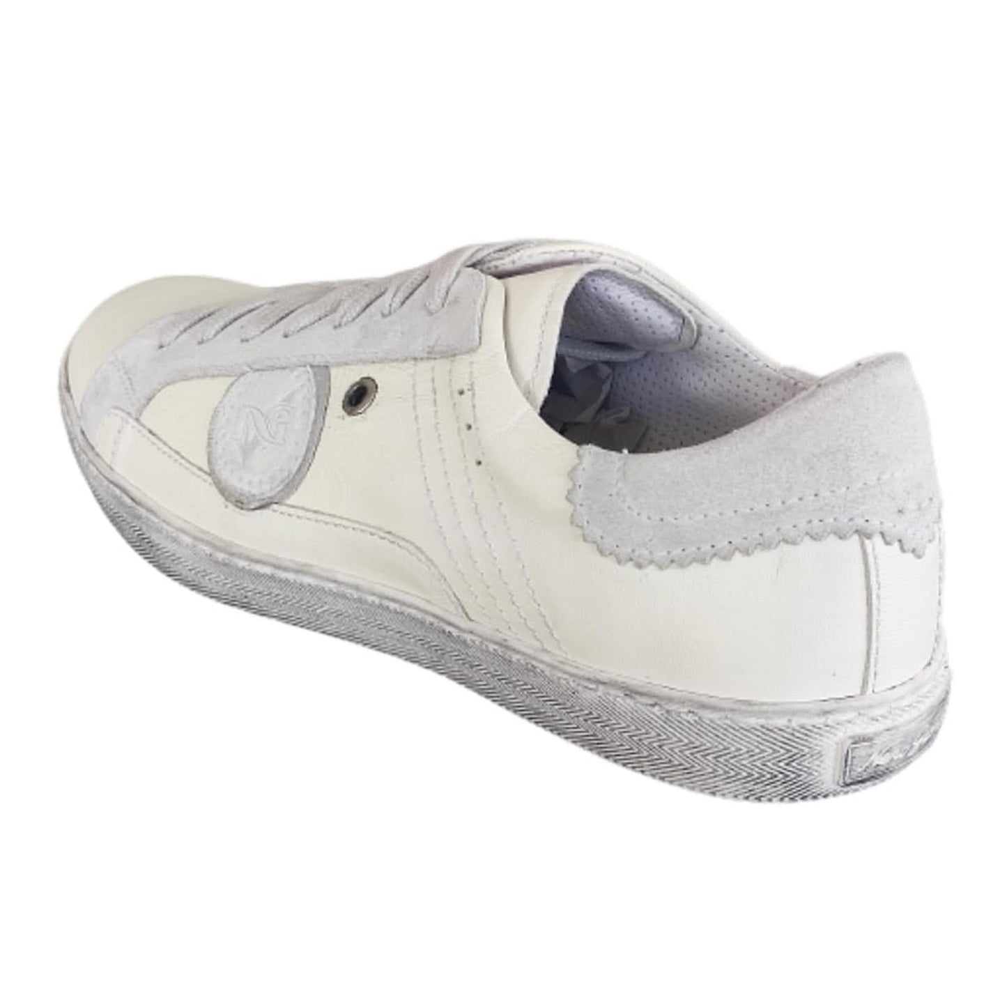 Sneakers Uomo NeroGiardini P201200U Vera Pelle Bianco Latte - 44 EU