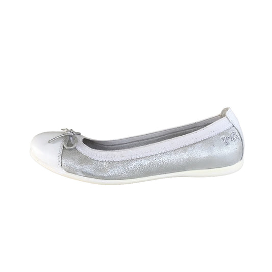 Ballerine Argento NeroGiardini P530877F Vera Pelle 30 32 33 34