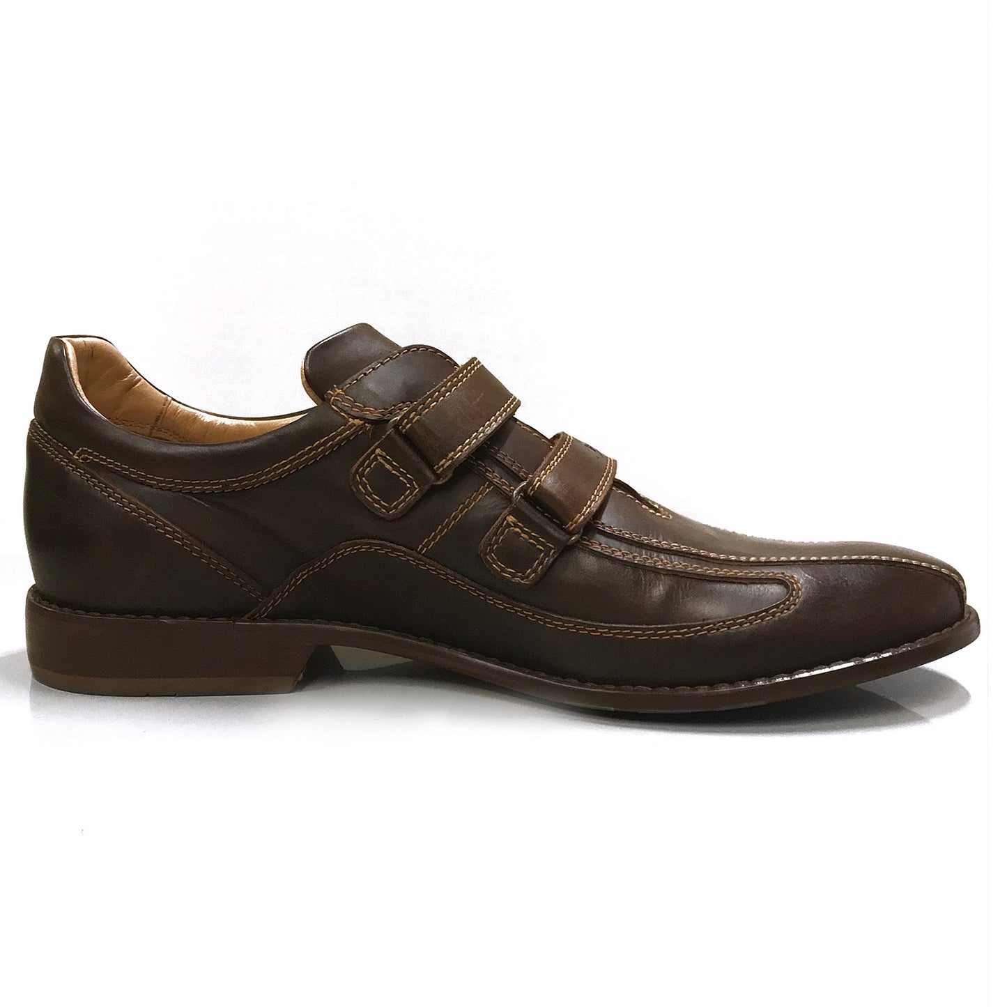 Sneakers scarpa con chiusura a strappo Uomo NeroGiardini 09261 in vera pelle - Color Marrone