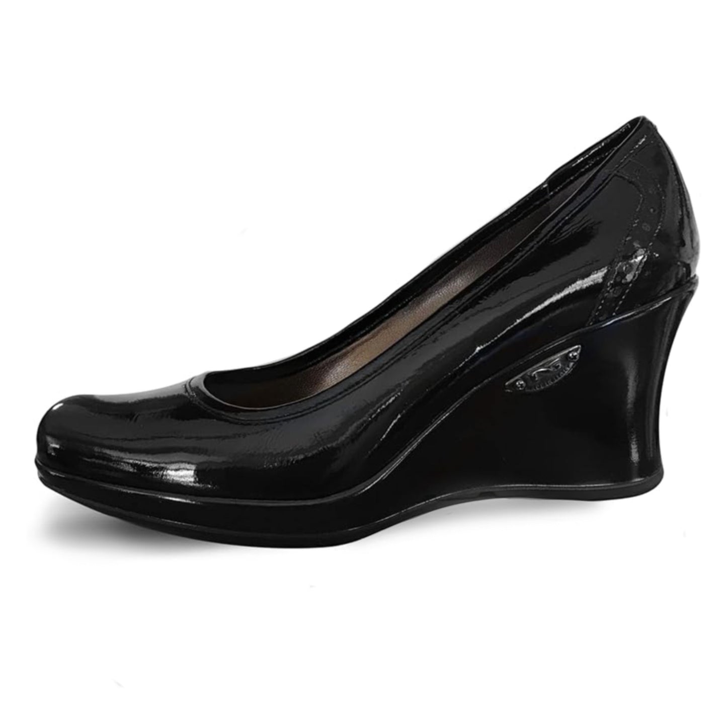 Scarpe in Vernice con zeppa Donna NeroGiardini A900125 Vera Pelle - 38 EU
