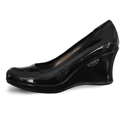 Scarpe in Vernice con zeppa Donna NeroGiardini A900125 Vera Pelle - 38 EU