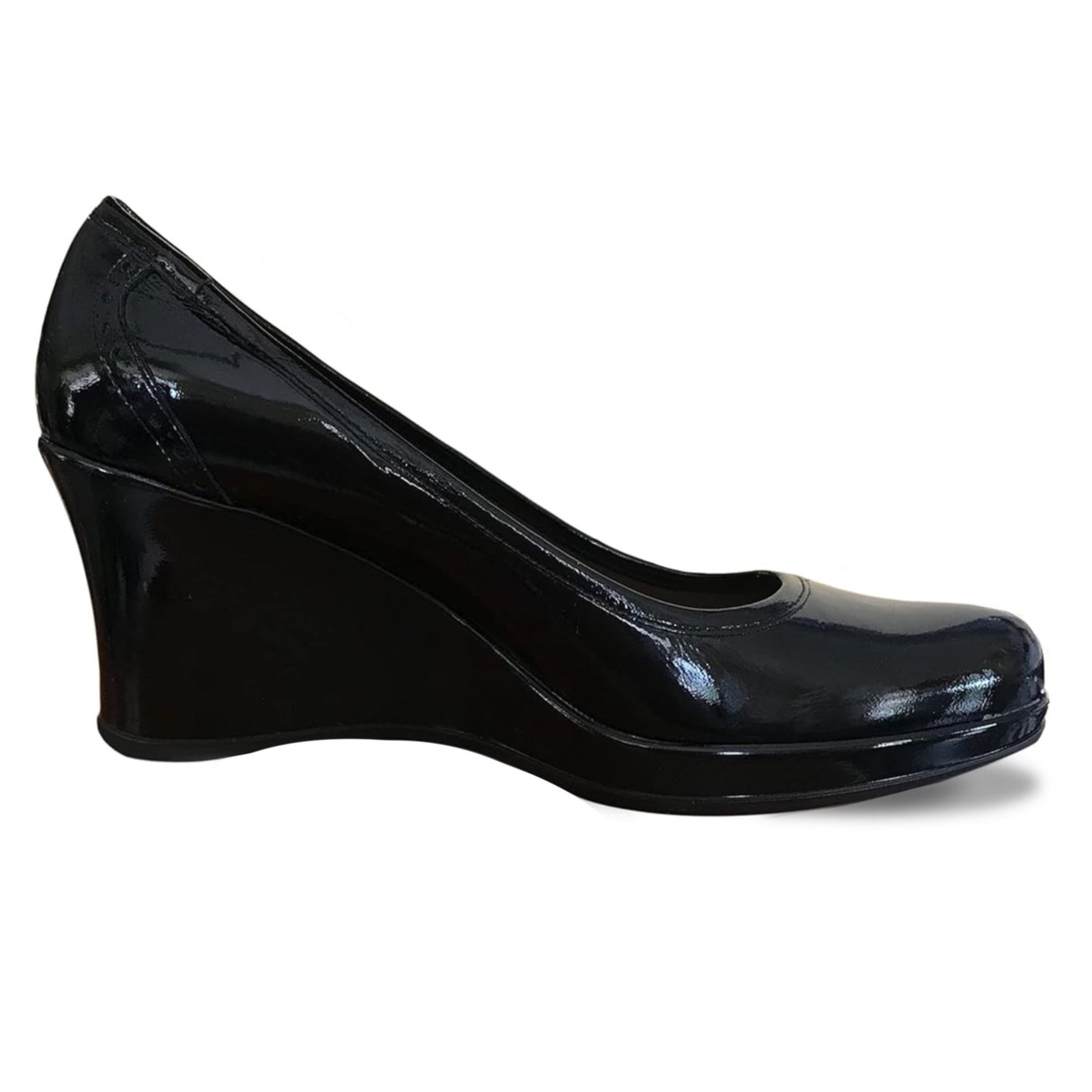 Scarpe in Vernice con zeppa Donna NeroGiardini A900125 Vera Pelle - 38 EU