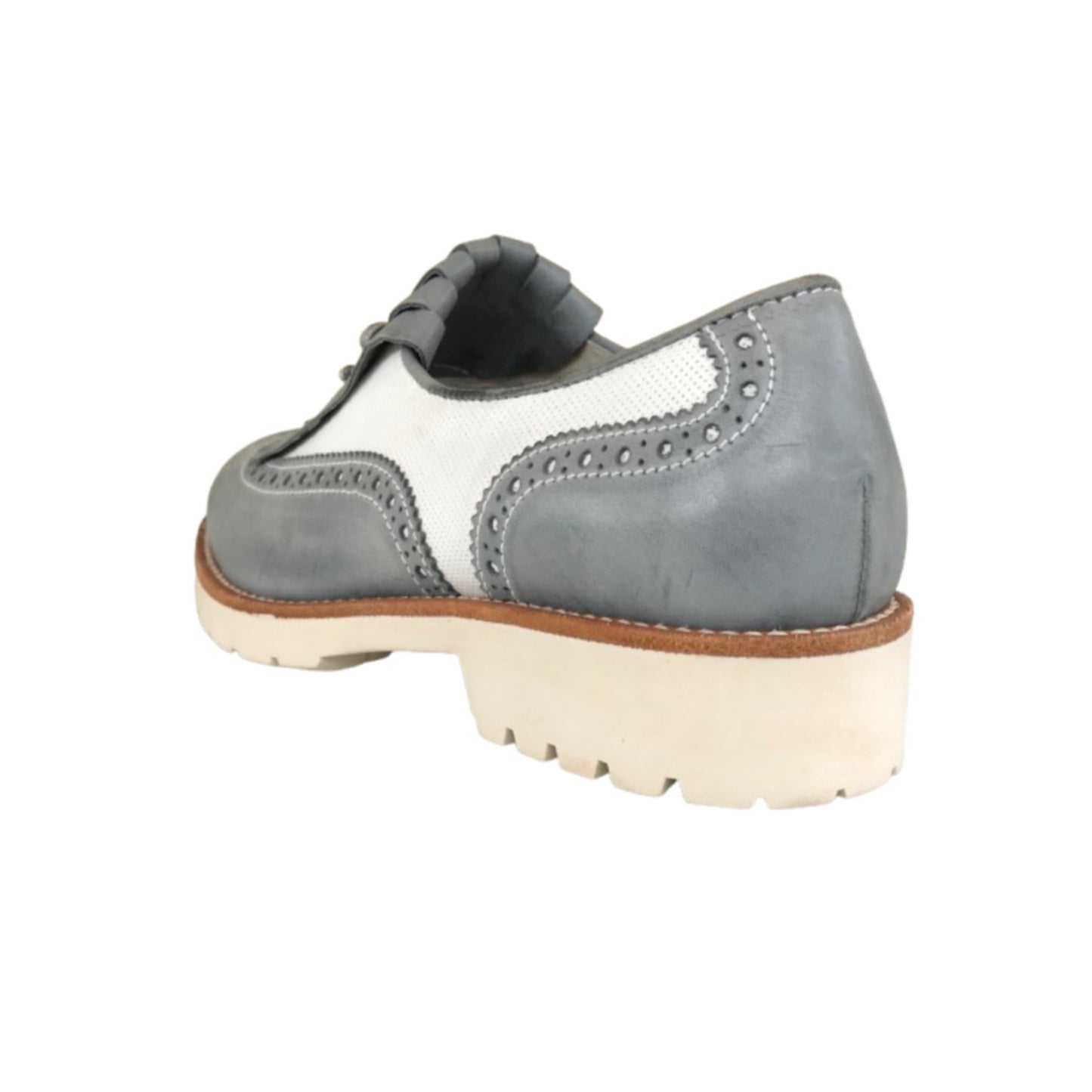 Scarpe Inglesine Estive Donna NeroGiardini 717192D Navy Bianco