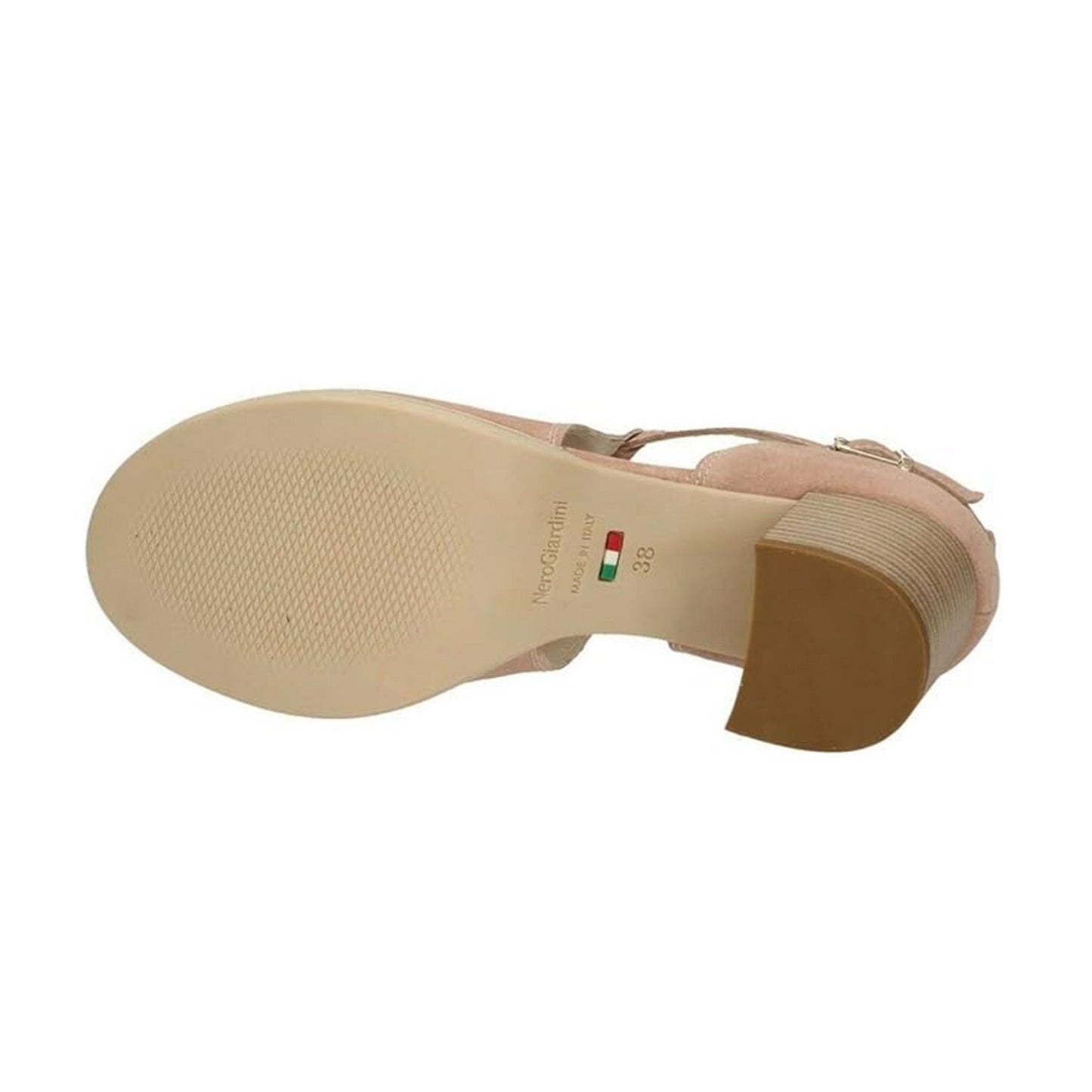 Sandali Tronchetto Donna Nero Giardini P907630D Vera Pelle Scamosciata Cipria