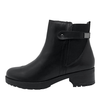 Stivaletto Nero in Pelle Donna Cinzia Soft IV15830S - Tacco Basso, Vera Pelle, Comodo ed Elegante