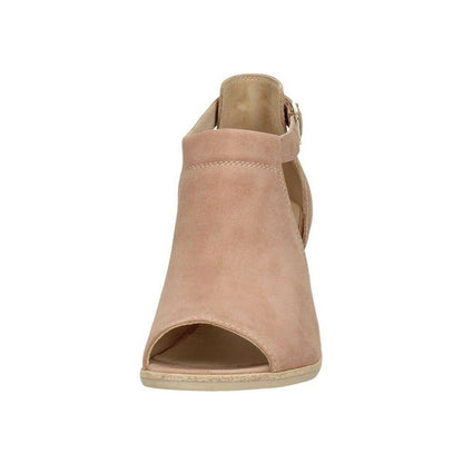 Sandali Tronchetto Donna Nero Giardini P907630D Vera Pelle Scamosciata Cipria