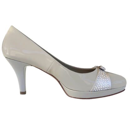 Décolleté P308980DE Vera Pelle Vernice Moonlight Sabbia