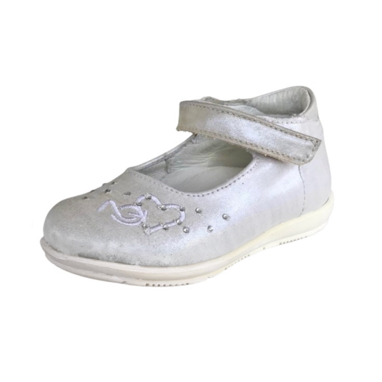 Ballerine Bambina NeroGiardini P420300F Bianco Moonlight Vera Pelle