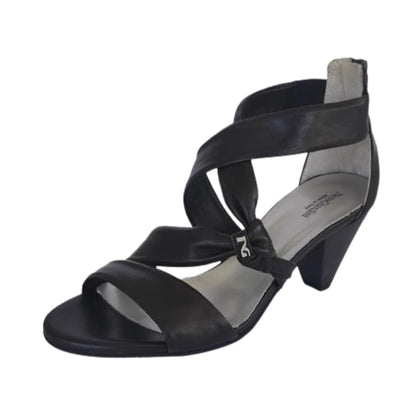 Sandali Donna NeroGiardini P308820D in Nappa Nero Tacco a cono
