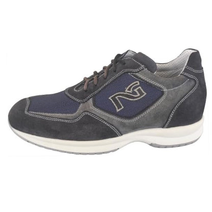 Sneakers Uomo NeroGiardini P301760U camoscio Blu Indios e Grigio sfumato - 40 EU