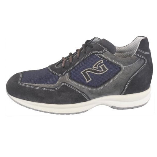 Sneakers Uomo NeroGiardini P301760U camoscio Blu Indios e Grigio sfumato - 40 EU