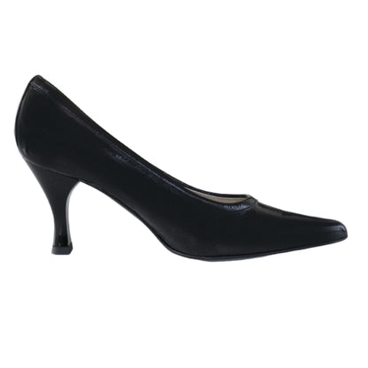 Décolleté Nero NeroGiardini 00400 Scarpe a punta, Vera Pelle in Vernice, Tacco Basso