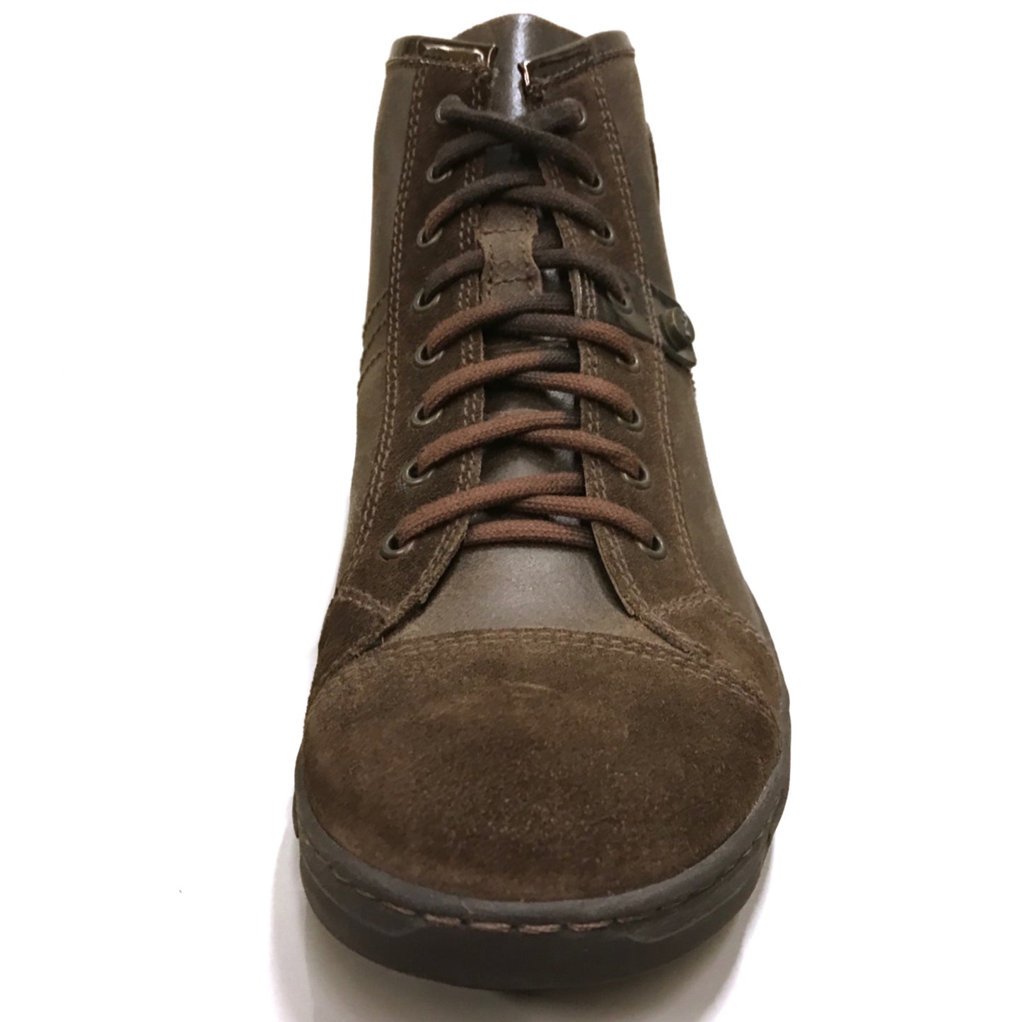 Sneakers Stringate Uomo NeroGiardini 07740 Vera Pelle e Pelle Scamosciata, Marrone Testa di Moro