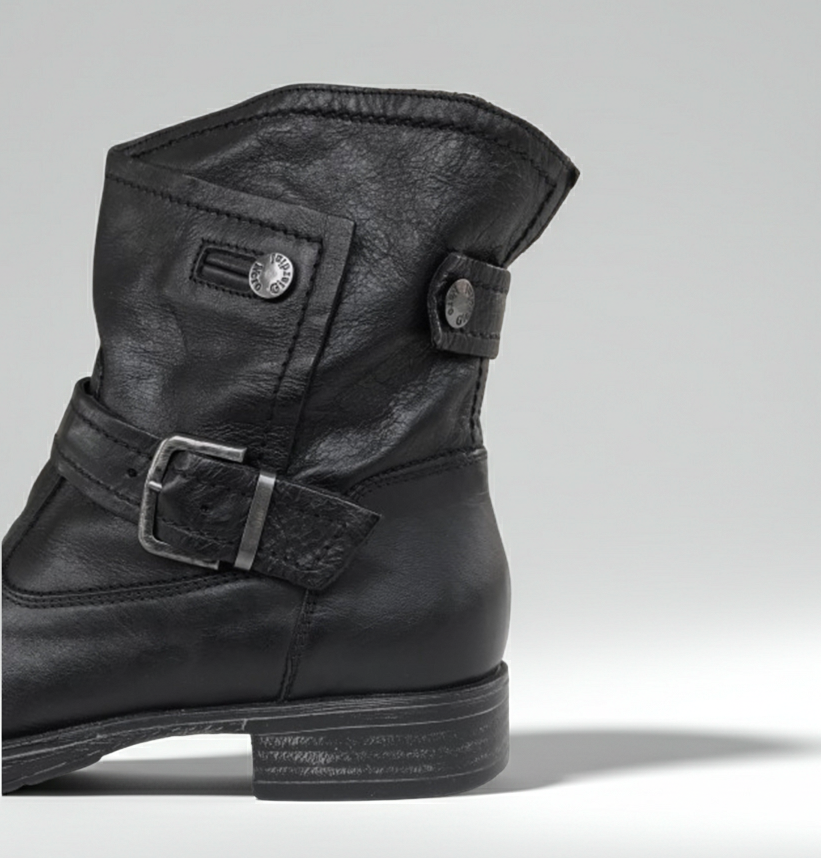 Stivaletti biker donna NeroGiardini in vera pelle nera, A309210D, Numero 38 EU