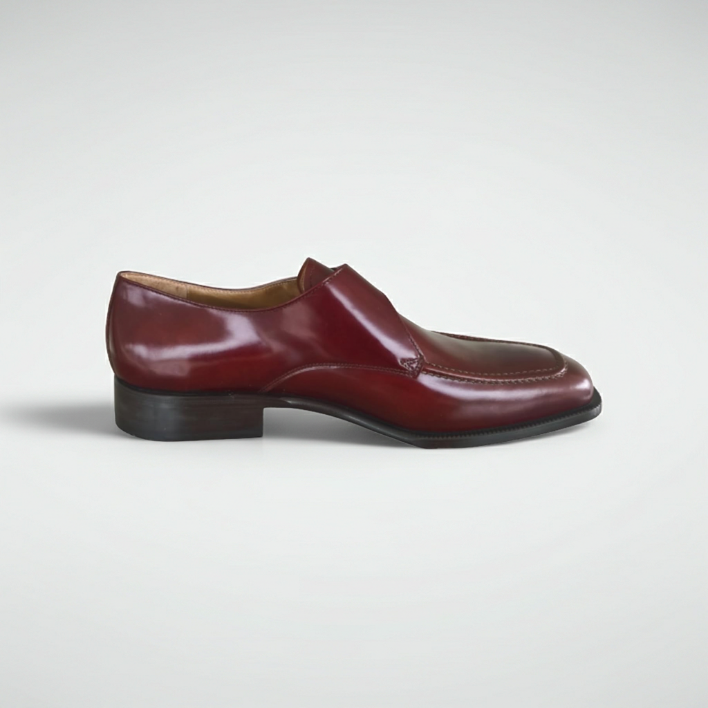 Scarpe Classiche Uomo con Fibbia, Colletti 2724, Vera Pelle, Marrone, Fondo Cuoio - Numero 46