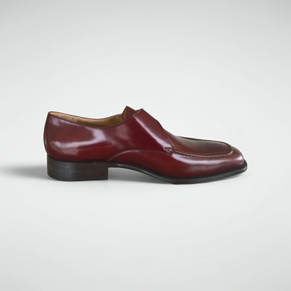 Scarpe Classiche Uomo con Fibbia, Colletti 2724, Vera Pelle, Marrone, Fondo Cuoio - Numero 46
