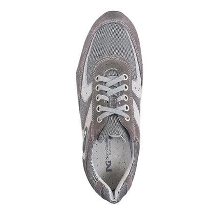 Sneakers Stringate Uomo NeroGiardini P201121U camoscio Grigio Fumo - 40 EU