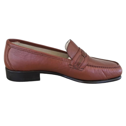 Mocassini Uomo Balducci 6928 Vera Pelle Marrone Fondo Cuoio