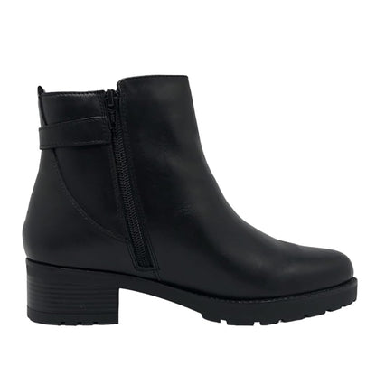 Stivaletto Nero in Pelle Donna Cinzia Soft IV15830S - Tacco Basso, Vera Pelle, Comodo ed Elegante