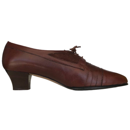 Scarpe Donna Lady Confort 009 Vera Pelle, Marrone Cuoio