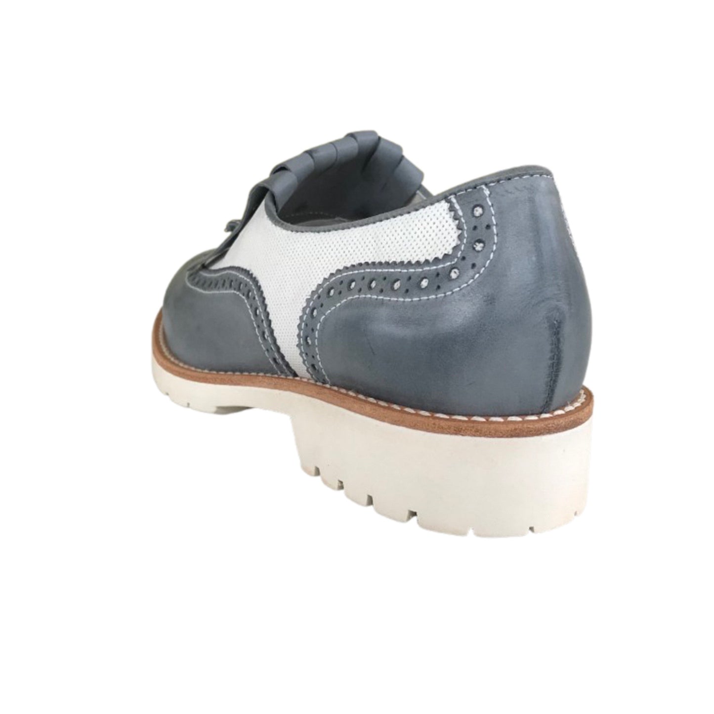 Scarpe Inglesine Estive Donna NeroGiardini 717192D Navy Bianco